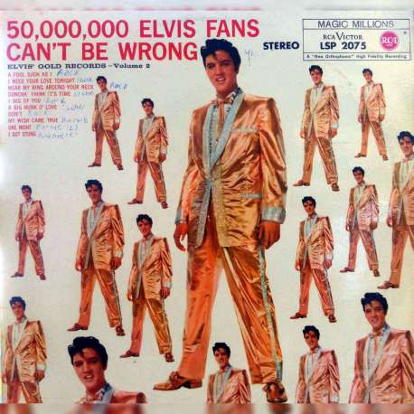 ELVIS PRESLEY GOLD RECORDSVolume 2 1969 LP.