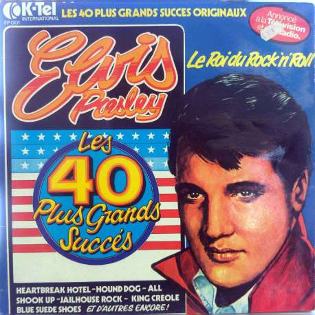 ELVIS PRESLEY SUS 40 MAYORES EXITOS ORIGINALES DOUBLE 1976 LP.