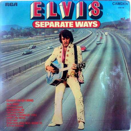 ELVIS PRESLEY SEPARATE WAYS 1973 LP.