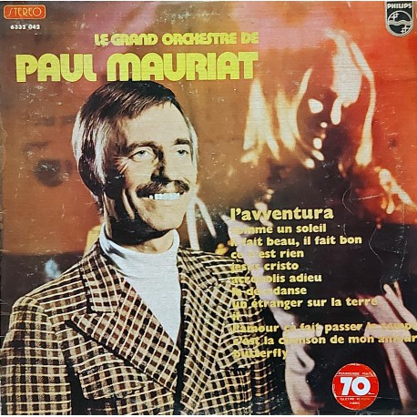 LE GRAND ORCHESTRE DE PAUL MAURIAT L'AVVENTURA 1973 LP.
