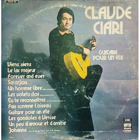 CLAUDE CIARI GUITARE POUR UN ETE 1975 LP.