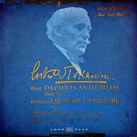 RAVEL / BEETHOVEN Daphnıs And Chloe Suıte No. 2 / Leonore Overture No. 3 1950 LP.