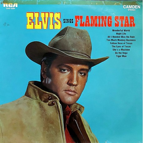 ELVIS SINGS FLAMING STAR 1969 LP.